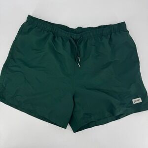 Bather Mens Forest Green Recycled Swim Trunks XXL Mesh Lined Board Shorts